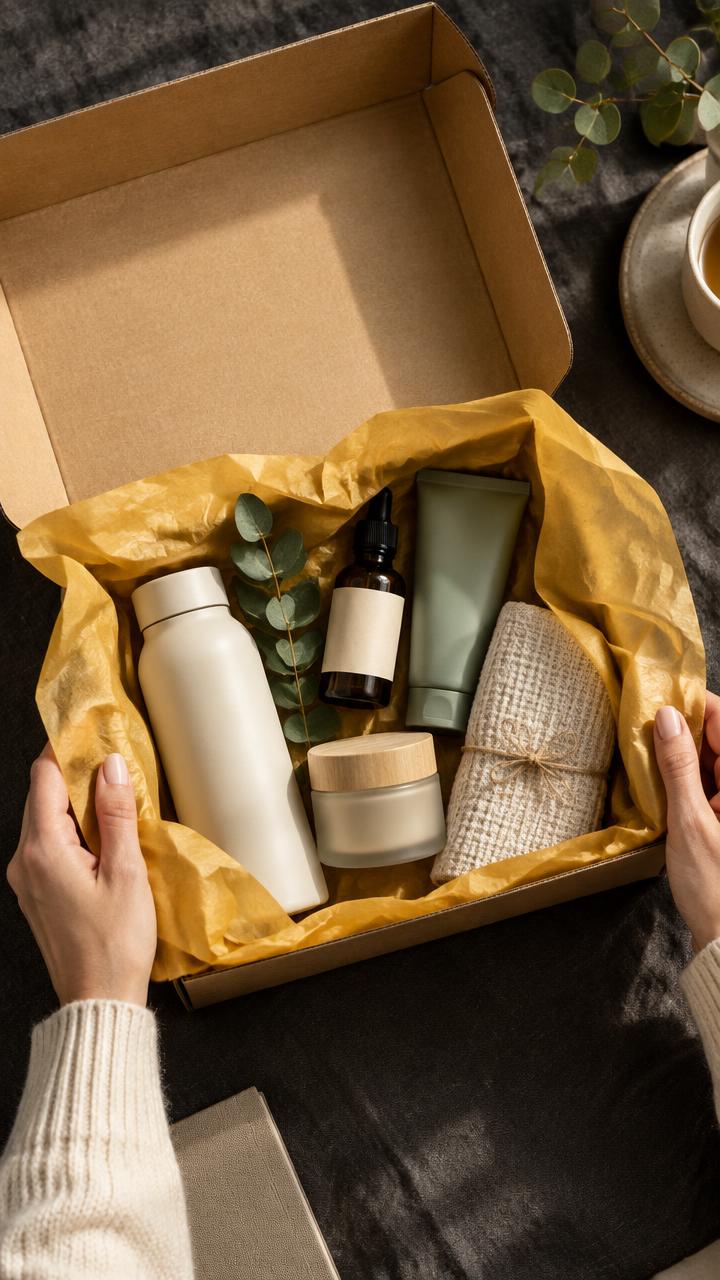 Illustrative creator opening a seeded product box